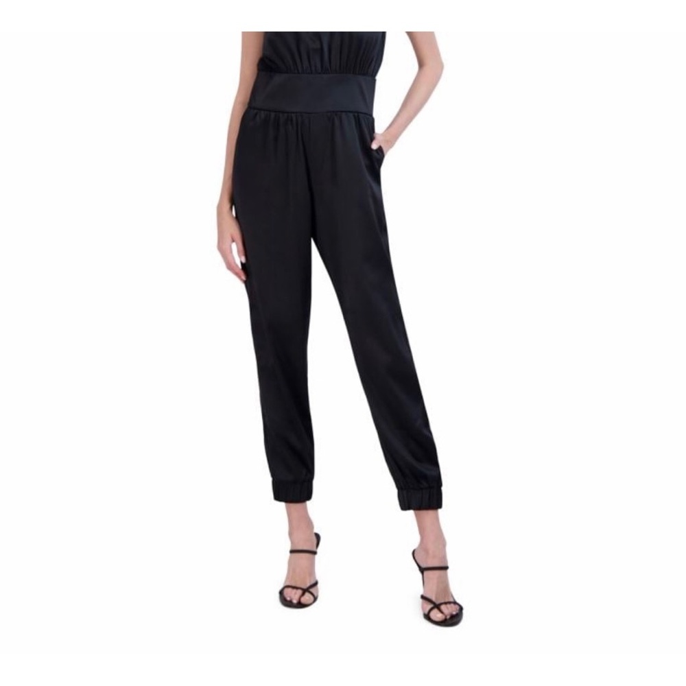 Satin Sleeveless Jumpsuit